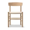 Chaise J39, Chêne ciré-canvas naturel