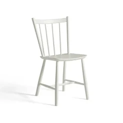 Chaise J41, White lacquered beech