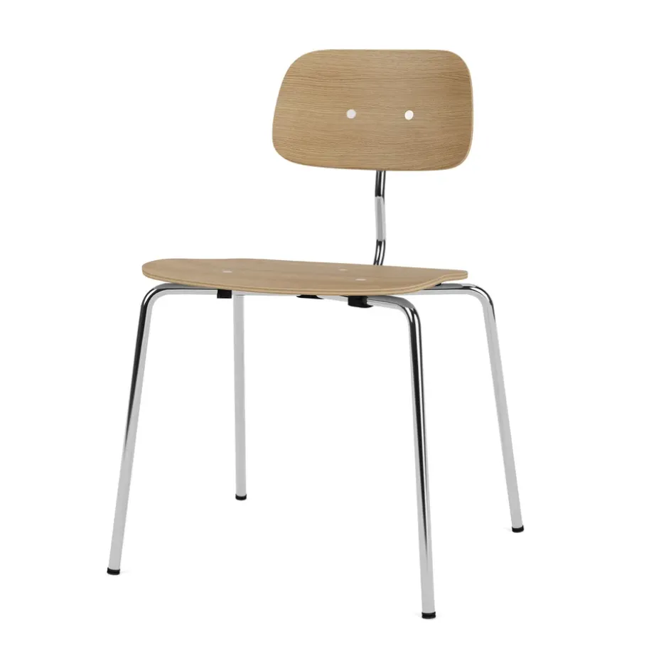 Chaise Kevi 2060, Oak-chrome