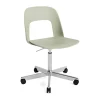 Chaise Layout Chair 141, Bottle green-aluminium poli