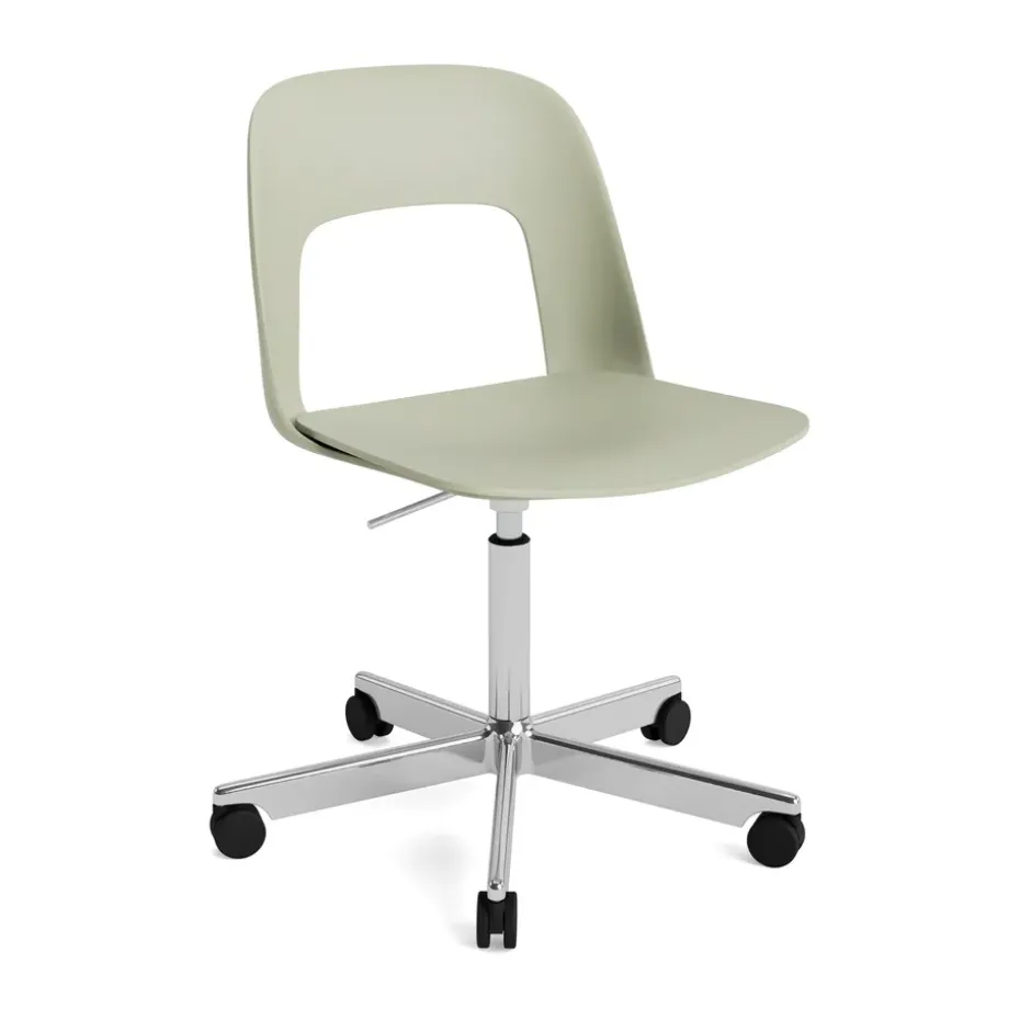Chaise Layout Chair 141, Bottle green-aluminium poli