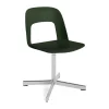 Chaise Layout Chair 131, Bottle green-aluminium poli
