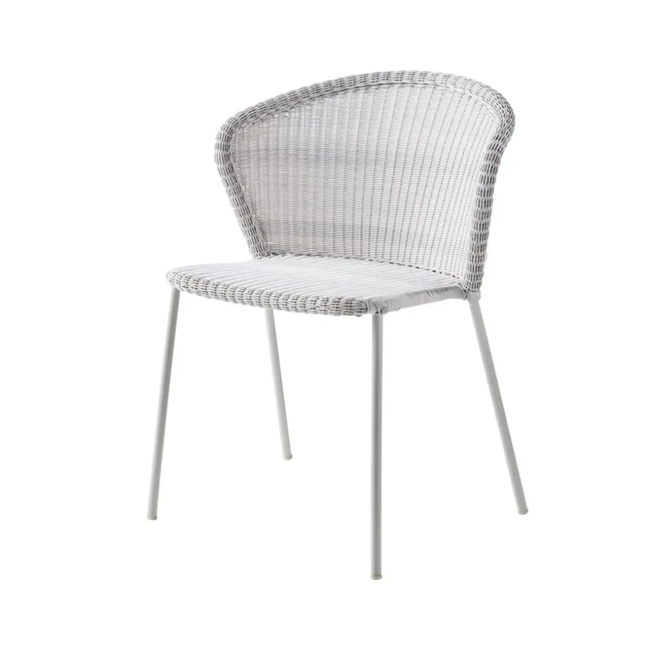 Chaise Lean, White grey, Cane-Line weave
