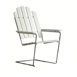 Chaise longue A3, Chêne laqué banc-galvanisation à chaud