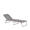 Chaise longue Amigo, Tissu continente-support en aluminium