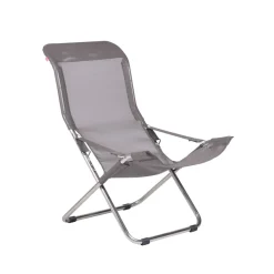 Chaise longue Fiesta, Tissu continente-support en aluminium