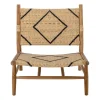 Chaise longue Lennox, Naturel-teck