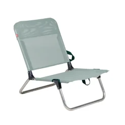 Chaise longue Quick, Sage green-support en aluminium