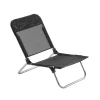 Chaise longue Quick, Textaline black-support en aluminium