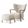 Chaise longue Wulff ATD2 fauteuil et pouf ATD3, Chêne huilé-Moonlight