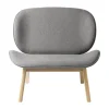 Chaise lounge L32 Suru, Oak nature lacquered-grå