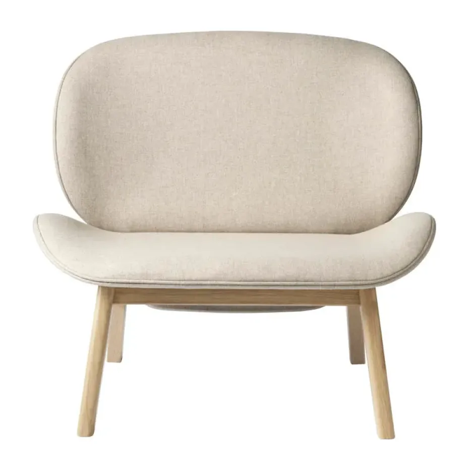 Chaise lounge L32 Suru, Oak nature lacquered-beige