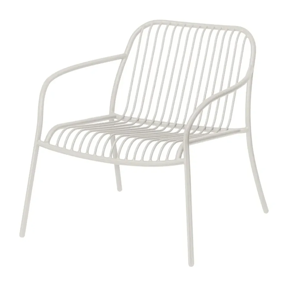 Chaise lounge YUA WIRE Chair, Silk grey