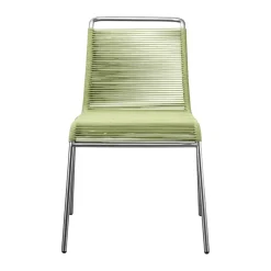 Chaise M20 Teglgård Cord Chair, Green mixed-stainless steel