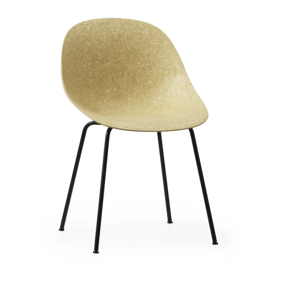 Chaise Mat Chair, Hemp-black steel
