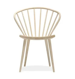 Chaise Miss Holly, frêne laqué mat clair