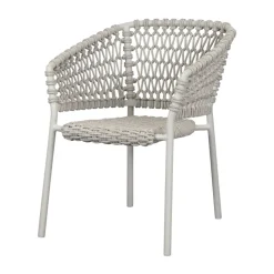 Chaise Ocean soft rope avec accoudoirs, Sand