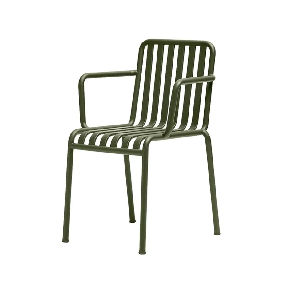Chaise Palissade avec accoudoirs, Olive