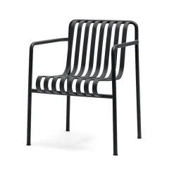 Chaise Palissade Dining avec accoudoirs, Anthracite