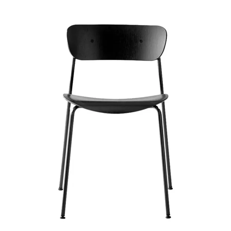 Chaise Pavilion AV1, chêne laqué noir