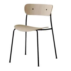 Chaise Pavilion AV1, chêne laqué