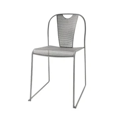 Chaise Piazza, Gris clair