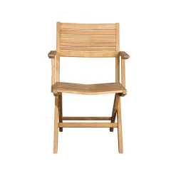 Chaise pliante Flip, Teck, avec accoudoirs