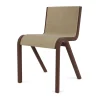 Chaise rembourrée sur le dossier et l'assise Ready, Red oak-Audo Bouclé 02