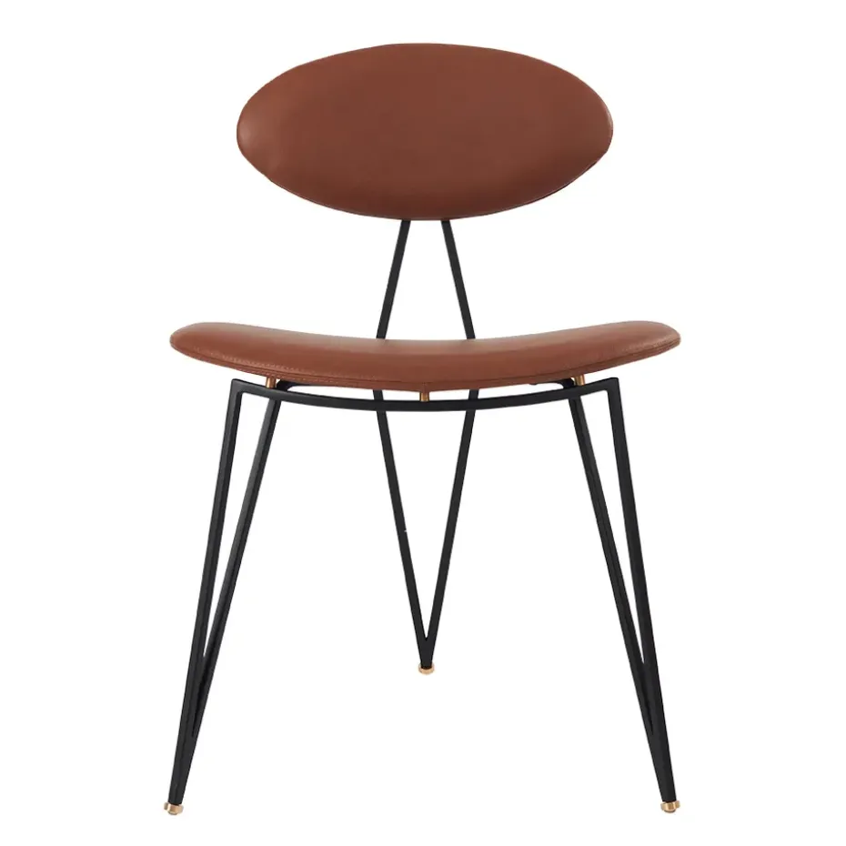 Chaise Semper, Noir-cognac