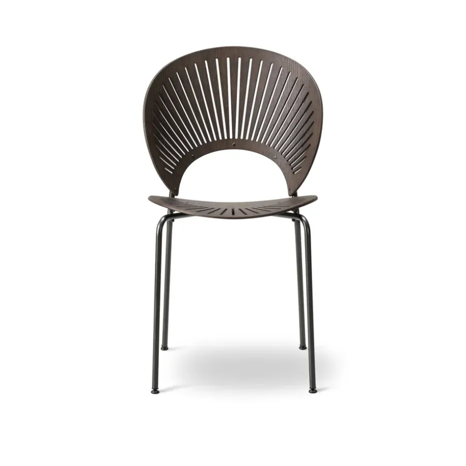 Chaise Trinidad 3398, Chêne teinté fumé-flint