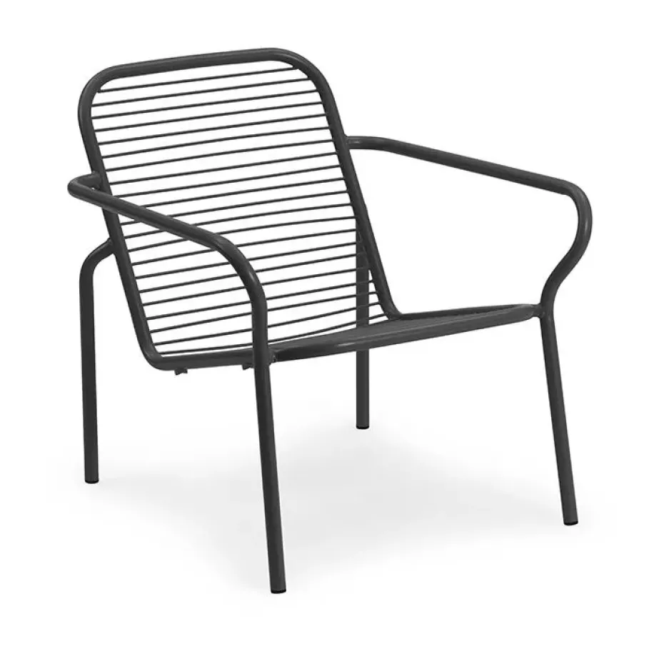 Chaise Vig Lounge Chair, Black