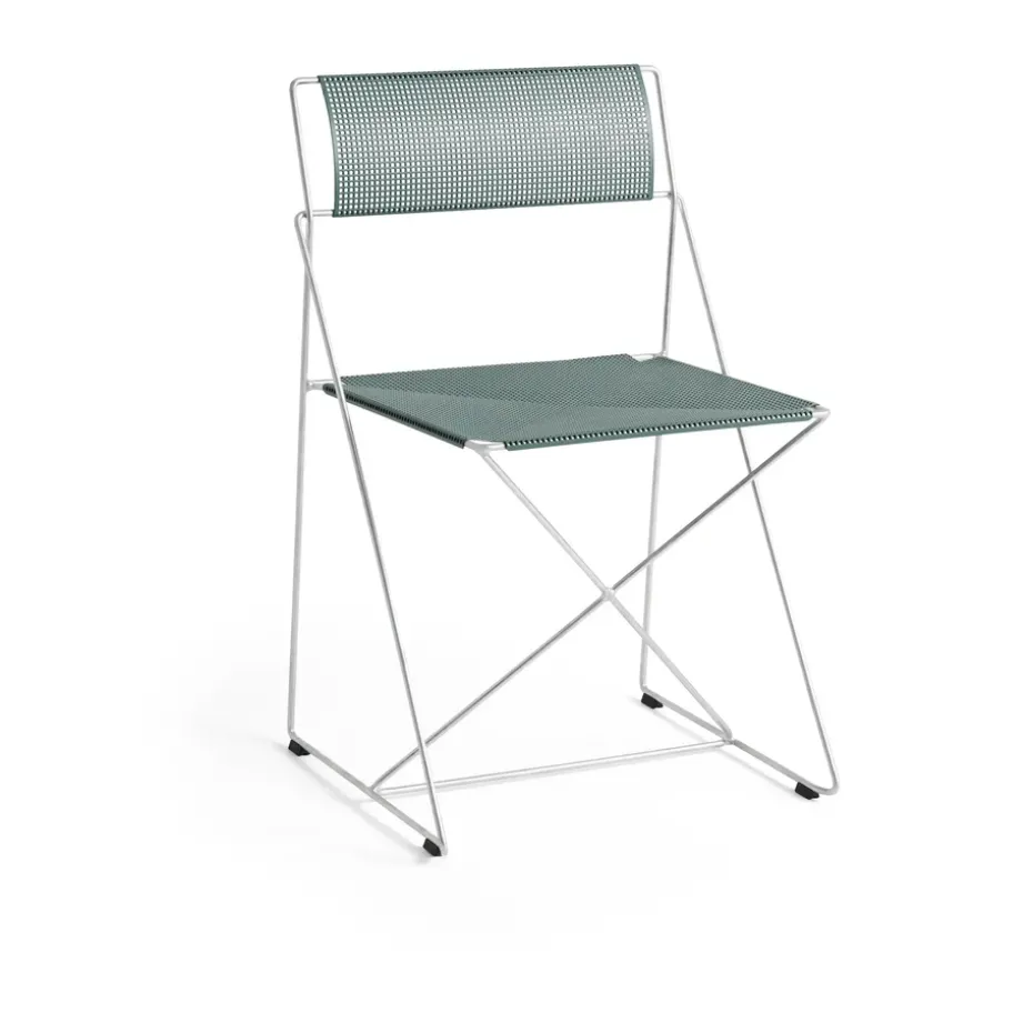 Chaise X-Line Indoor Outdoor, Moss-hot galvanised