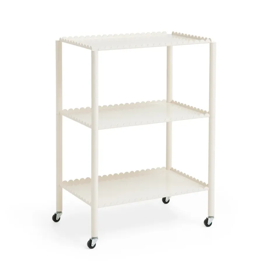 Chariot de service Arcs Trolley High, Eggshell