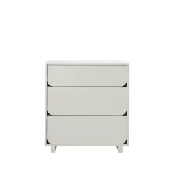 Commode basse Vidja, sable, 3 tiroirs