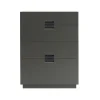Commode Frame High, taupe, cuir black