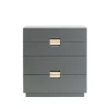 Commode Frame Medium, storm grey, cuir natural