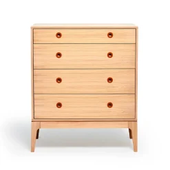 Commode Höllviken, Chêne blanchi pigmenté, 4 tiroirs