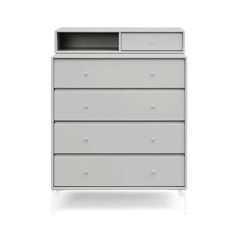 Commode Keep, nordic 09, pieds laqués couleur snow
