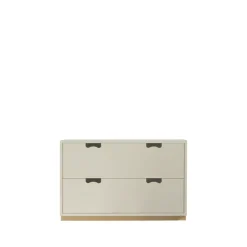 Commode Snö A2, dark sand, support en bouleau