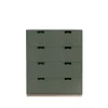 Commode Snö A, green khaki, support en bouleau