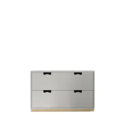Commode Snö A2, light grey, support en bouleau