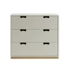 Commode Snö A3, light grey, support en chêne