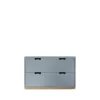 Commode Snö A2, nordic blue, support en bouleau