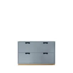 Commode Snö A2, nordic blue, support en bouleau