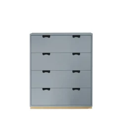 Commode Snö A, nordic blue, support en bouleau
