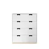 Commode Snö A, white, support en bouleau