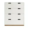 Commode Snö A, white, support en chêne