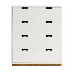 Commode Snö A, white, support en chêne