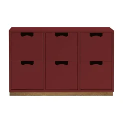 Commode Snö B2, Brown red