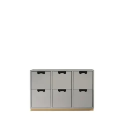 Commode Snö B2, light grey, support en bouleau